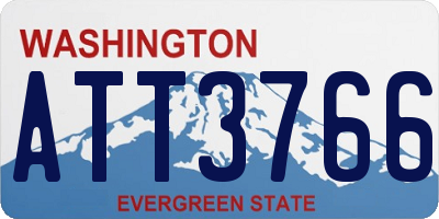 WA license plate ATT3766