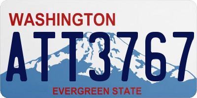 WA license plate ATT3767
