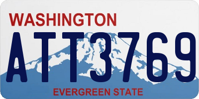 WA license plate ATT3769