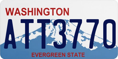WA license plate ATT3770