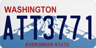 WA license plate ATT3771