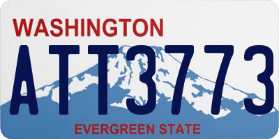 WA license plate ATT3773