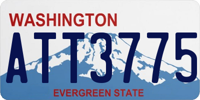 WA license plate ATT3775