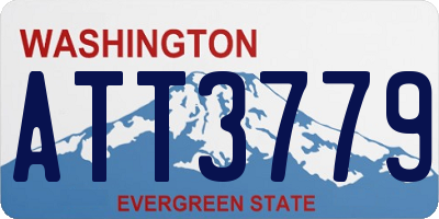 WA license plate ATT3779
