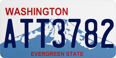 WA license plate ATT3782