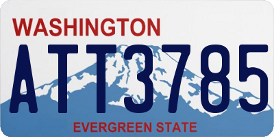 WA license plate ATT3785