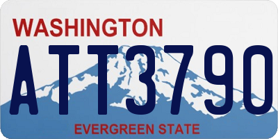 WA license plate ATT3790