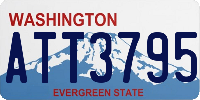 WA license plate ATT3795