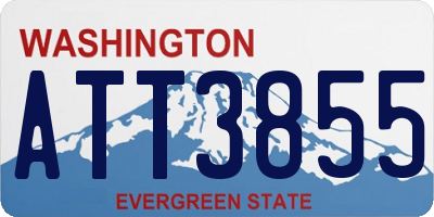 WA license plate ATT3855