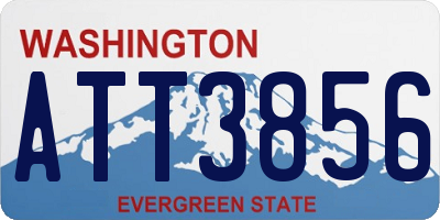 WA license plate ATT3856