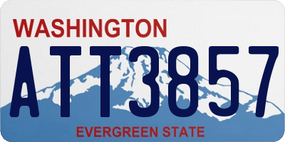 WA license plate ATT3857