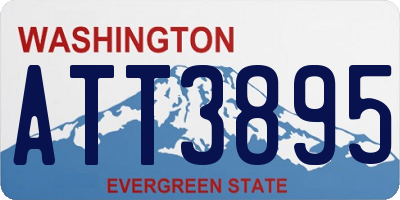 WA license plate ATT3895