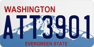 WA license plate ATT3901