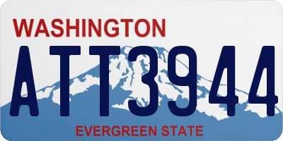 WA license plate ATT3944