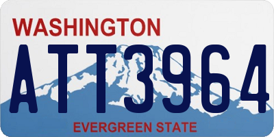 WA license plate ATT3964