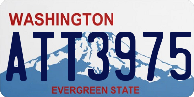 WA license plate ATT3975