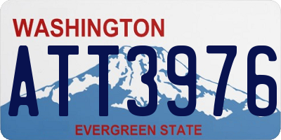 WA license plate ATT3976