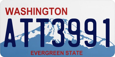 WA license plate ATT3991