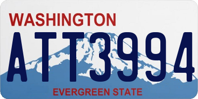 WA license plate ATT3994