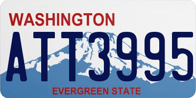 WA license plate ATT3995
