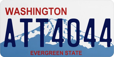 WA license plate ATT4044