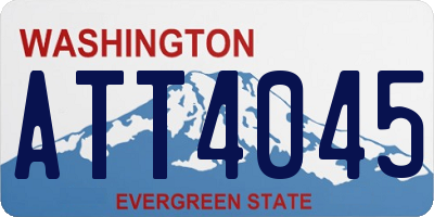 WA license plate ATT4045
