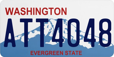 WA license plate ATT4048