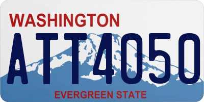 WA license plate ATT4050