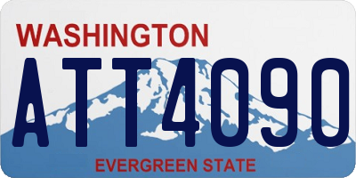 WA license plate ATT4090