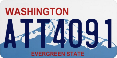 WA license plate ATT4091