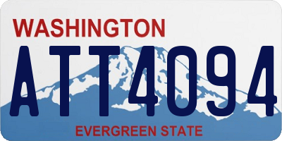 WA license plate ATT4094