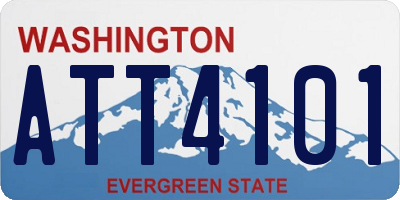 WA license plate ATT4101