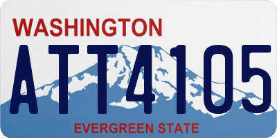 WA license plate ATT4105