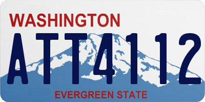 WA license plate ATT4112