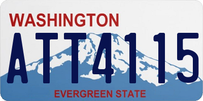 WA license plate ATT4115