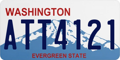 WA license plate ATT4121
