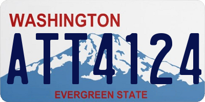 WA license plate ATT4124