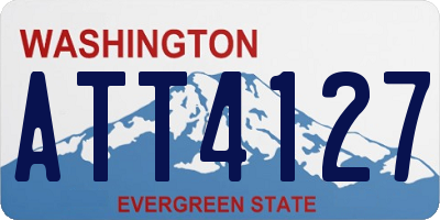 WA license plate ATT4127