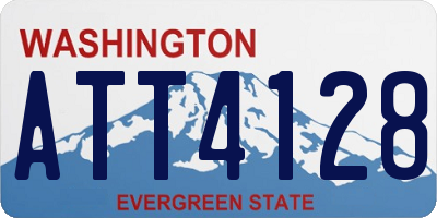 WA license plate ATT4128
