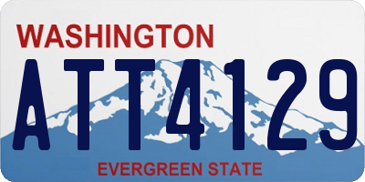 WA license plate ATT4129
