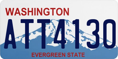 WA license plate ATT4130