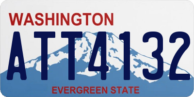 WA license plate ATT4132