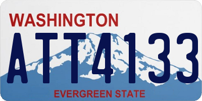 WA license plate ATT4133