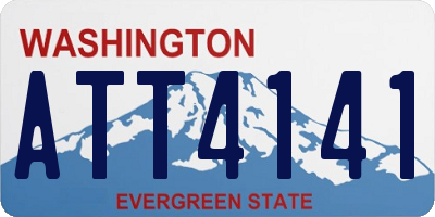WA license plate ATT4141