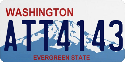 WA license plate ATT4143