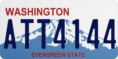 WA license plate ATT4144