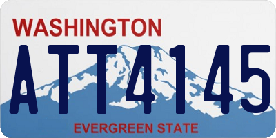 WA license plate ATT4145