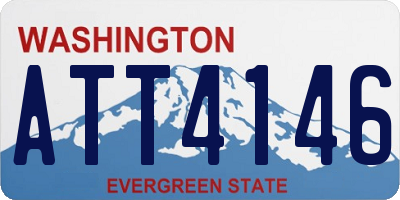 WA license plate ATT4146