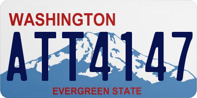 WA license plate ATT4147