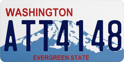 WA license plate ATT4148